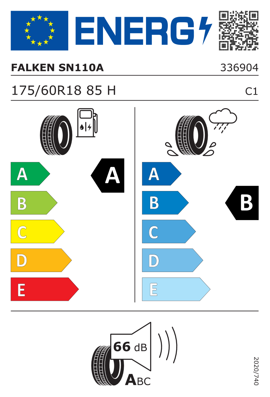 Image of tyre specifications with eprel code 753765